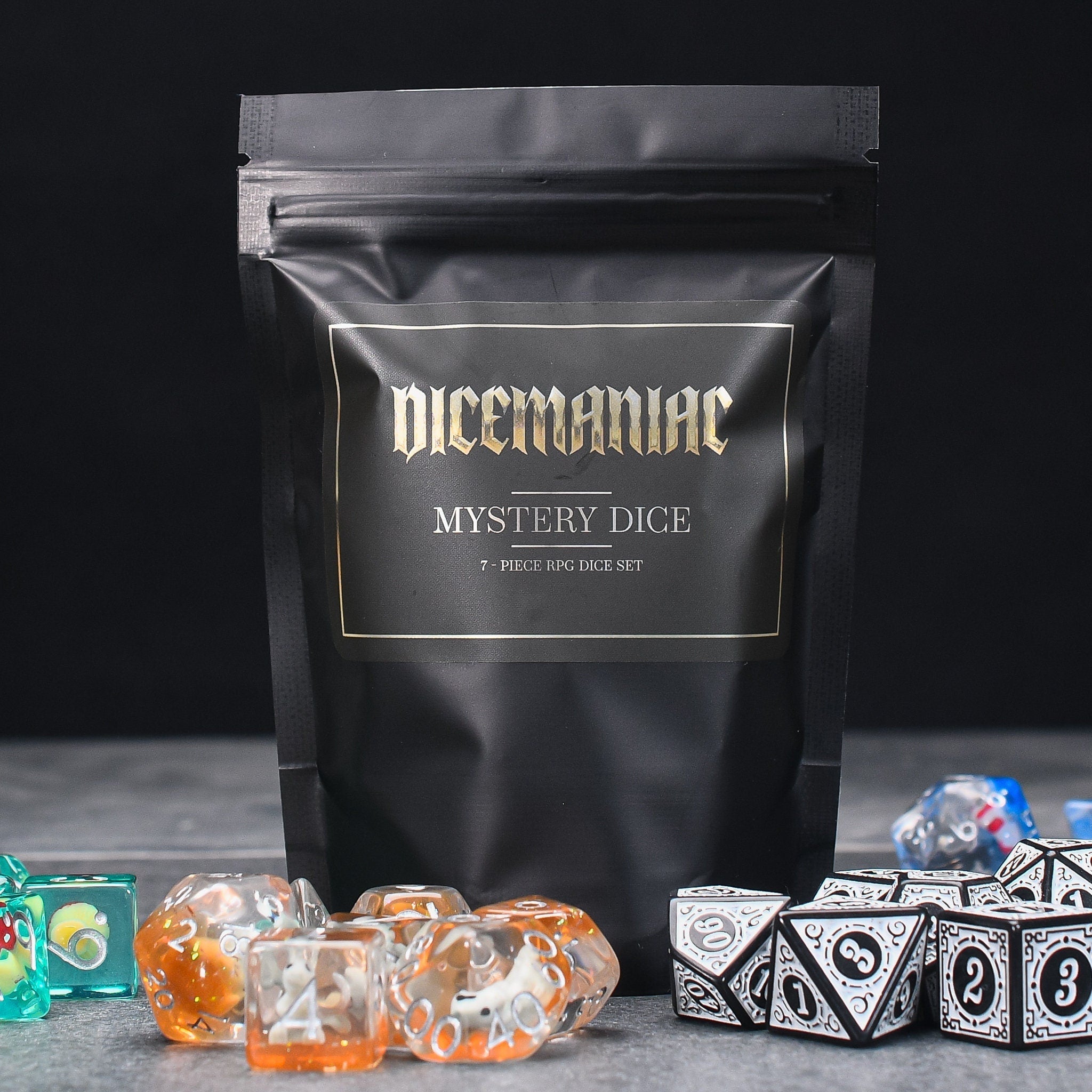 Mystery Dungeons & Dragons DND/TTRPG Dice set - Dicemaniac