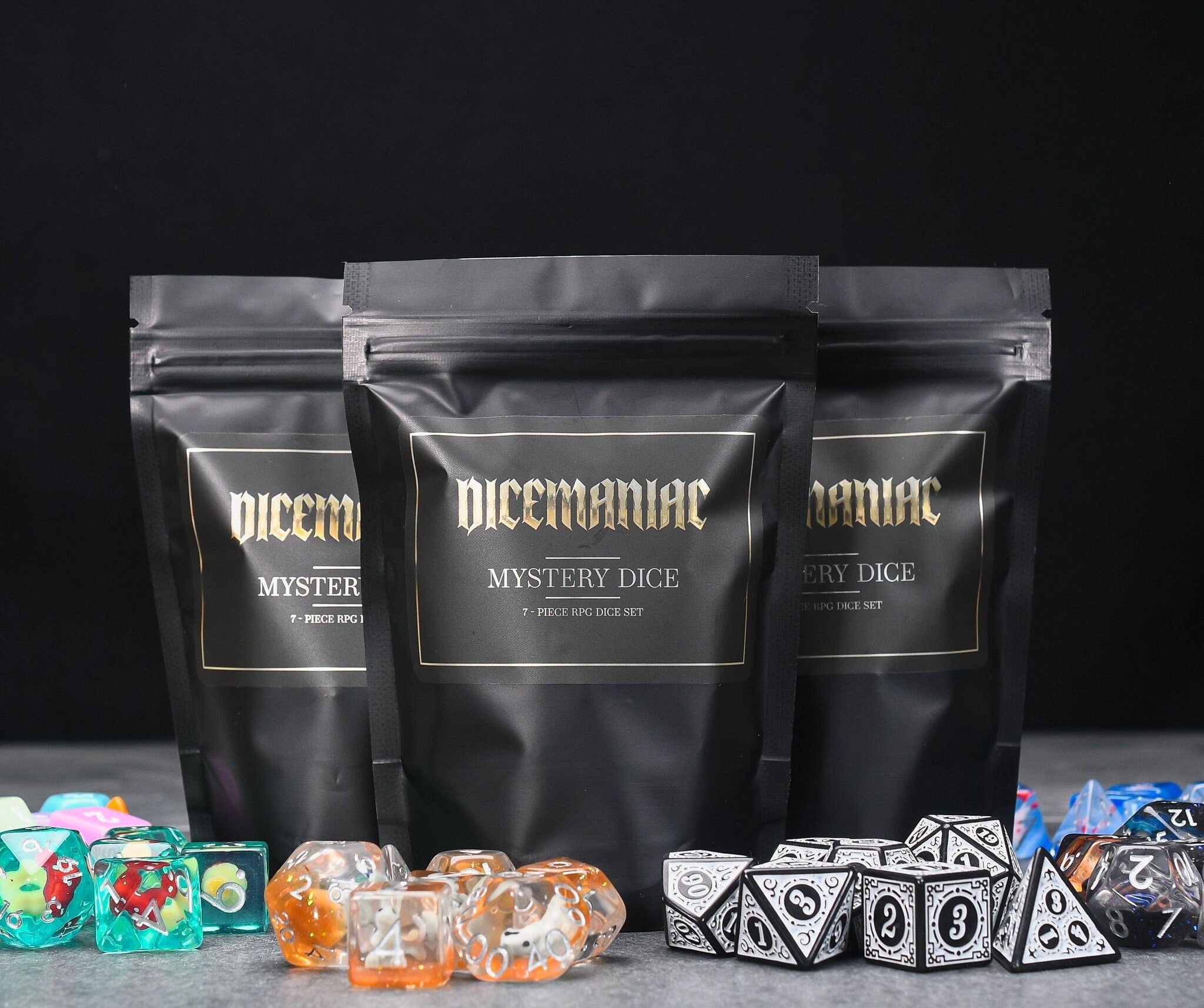 Mystery Dungeons & Dragons DND/TTRPG Dice set - Dicemaniac
