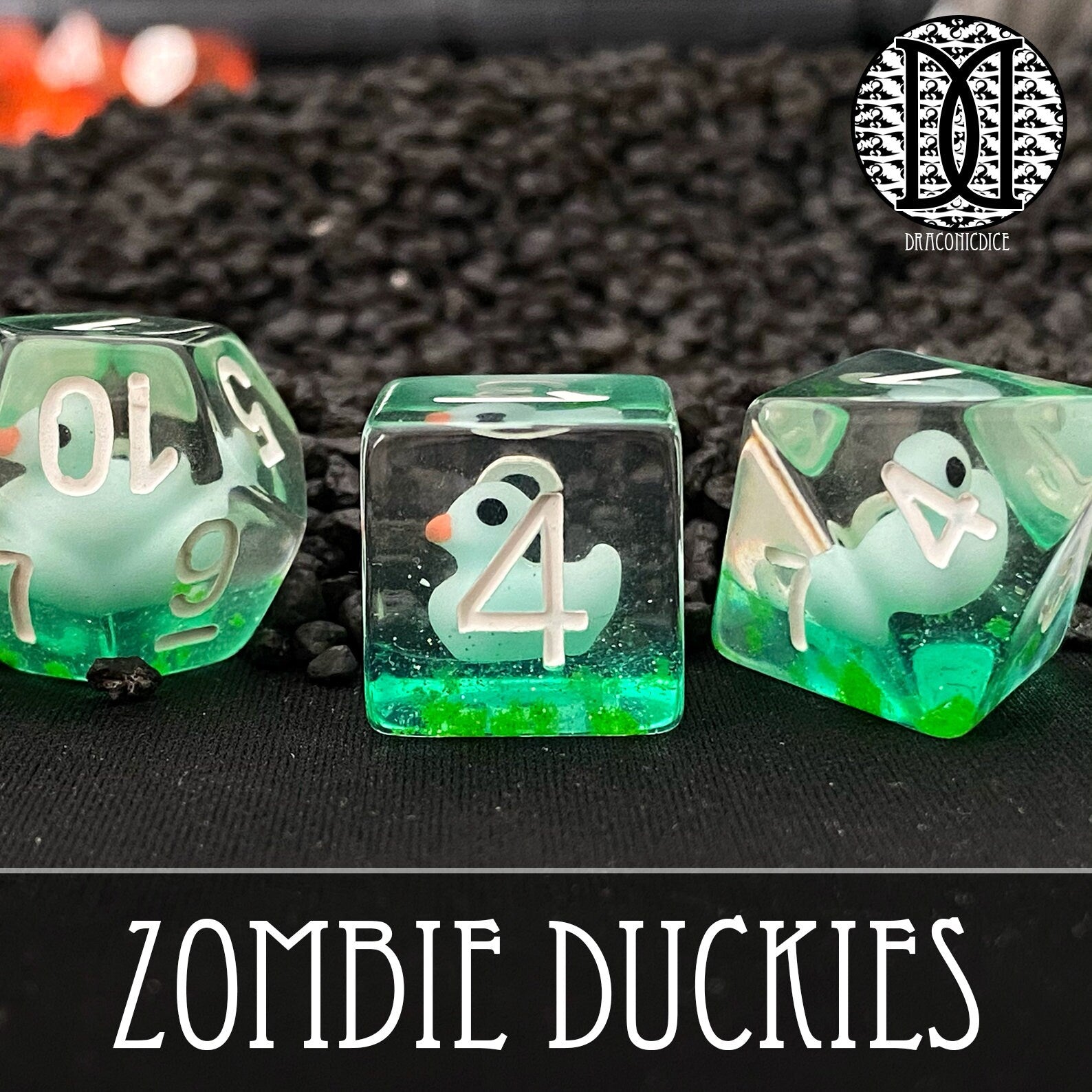 Zombie Duckies DND/TTRPG Dice set - Dicemaniac