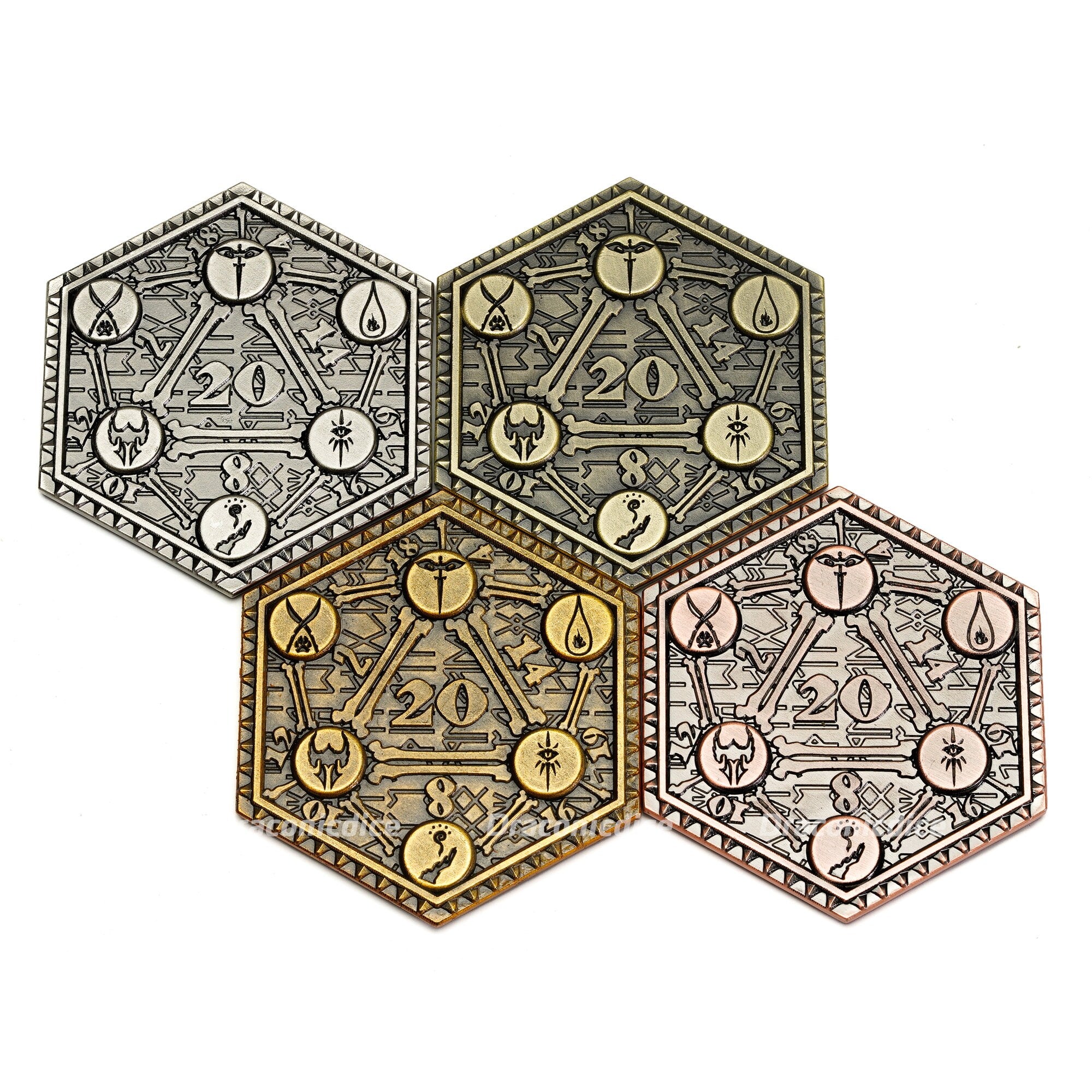 Copper D2 DND/TTRPG Coin - Dicemaniac