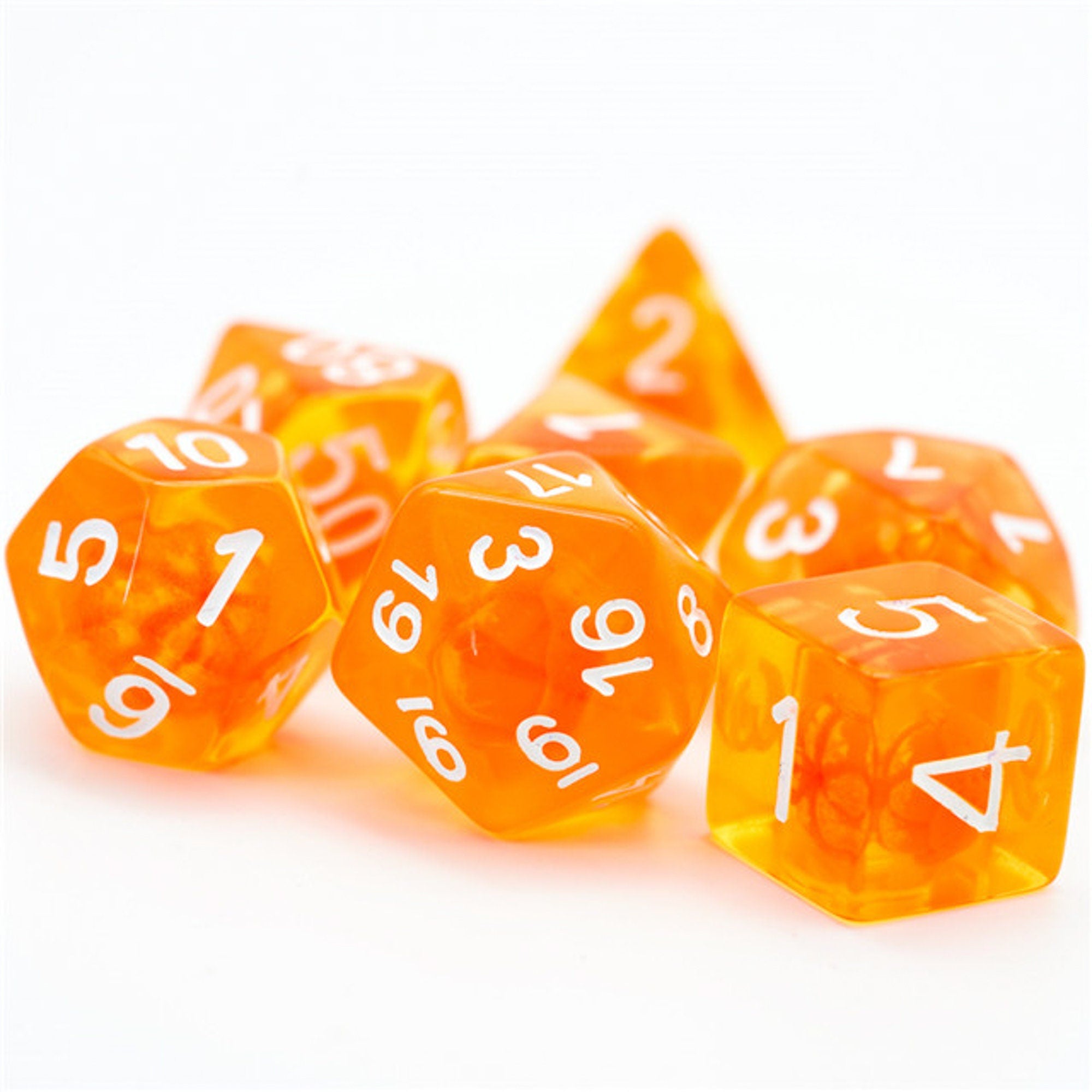 Tangerine Dream DND/TTRPG Dice set - Dicemaniac