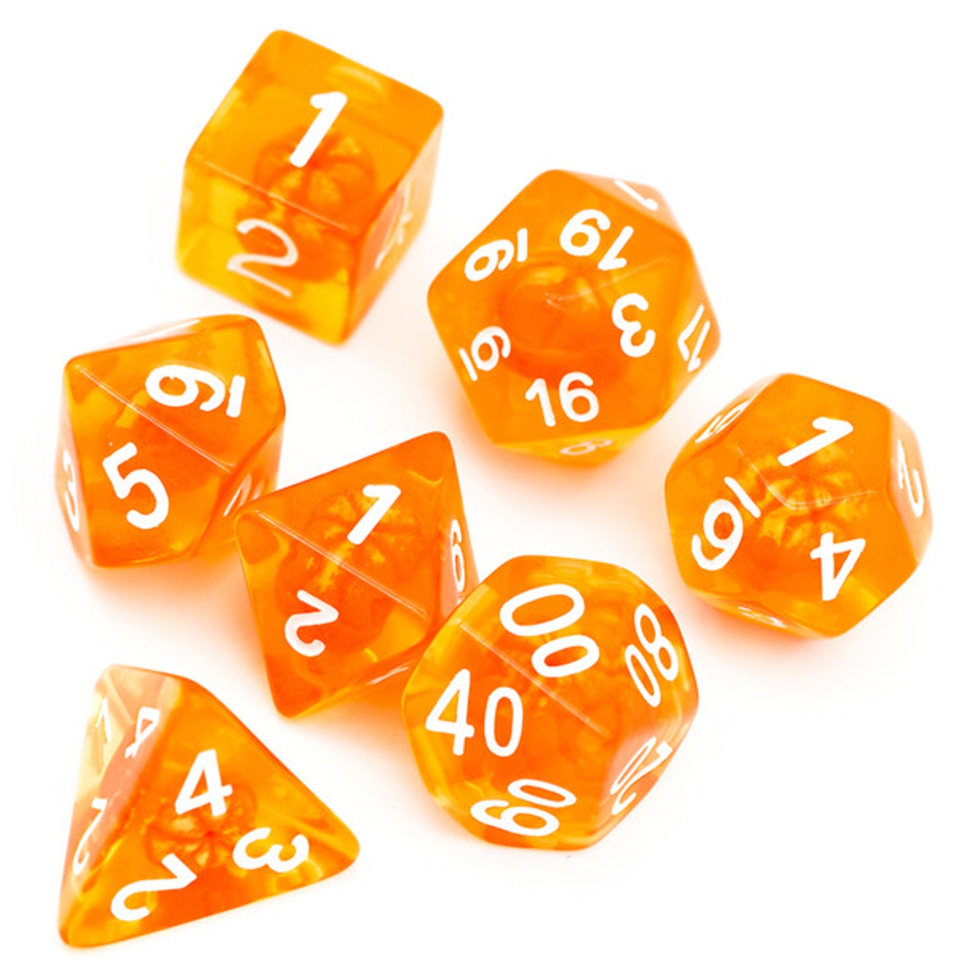 Tangerine Dream DND/TTRPG Dice set - Dicemaniac