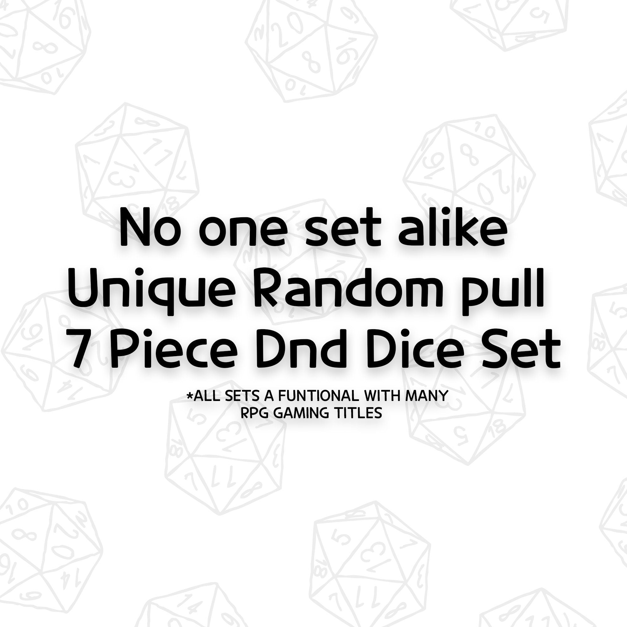 Random Mixed DND/TTRPG Dice set - Dicemaniac
