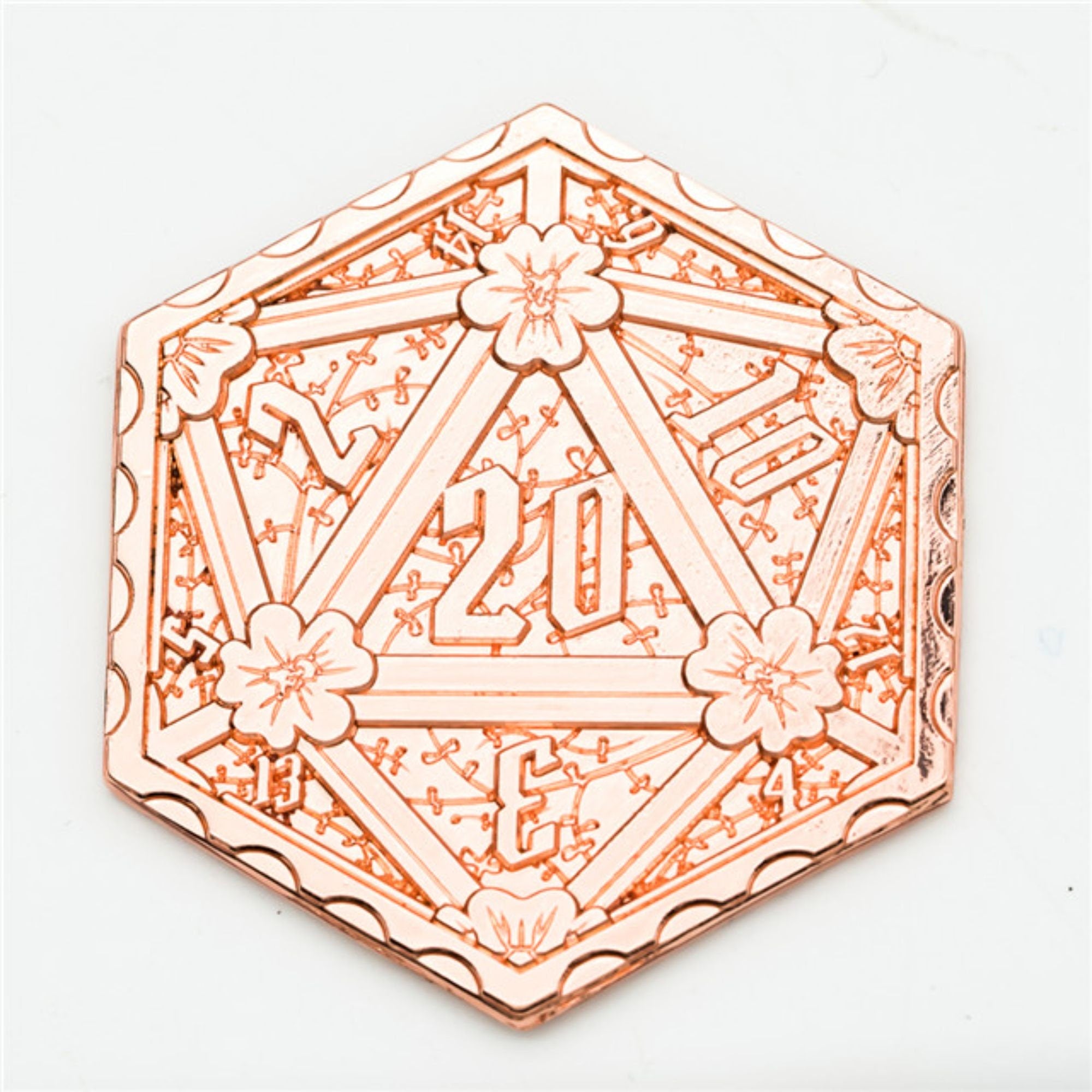 Copper D2 DND/TTRPG Coin - Dicemaniac