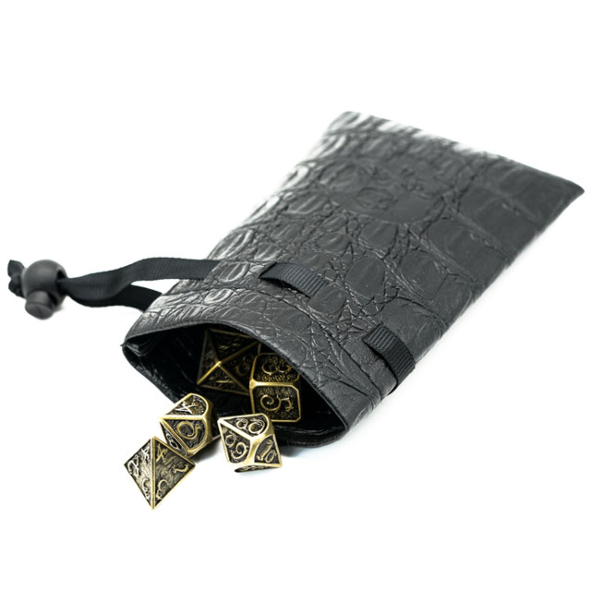 Skullduggery Leather DND/TTRPG Dice storage bag - Dicemaniac
