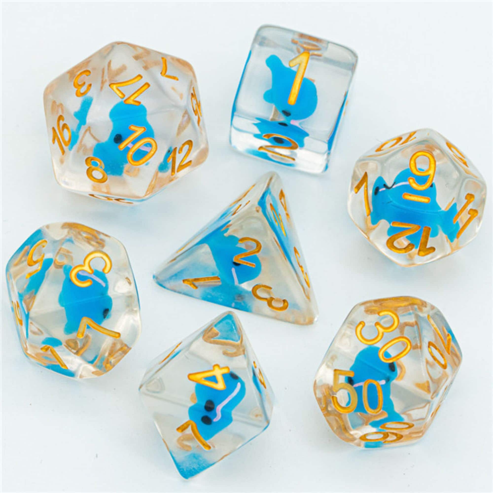 Blue Dolphin DND/TTRPG Dice set - Dicemaniac