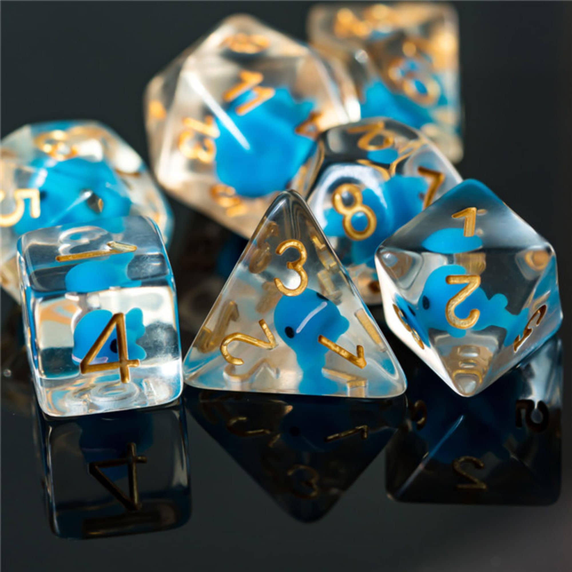 Blue Dolphin DND/TTRPG Dice set - Dicemaniac