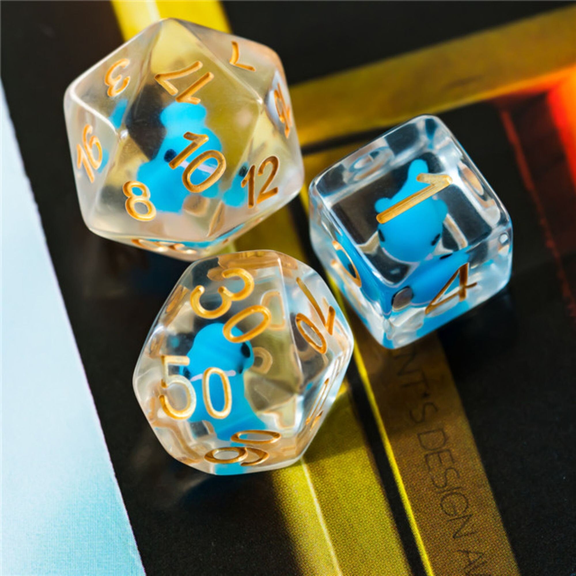 Blue Dolphin DND/TTRPG Dice set - Dicemaniac