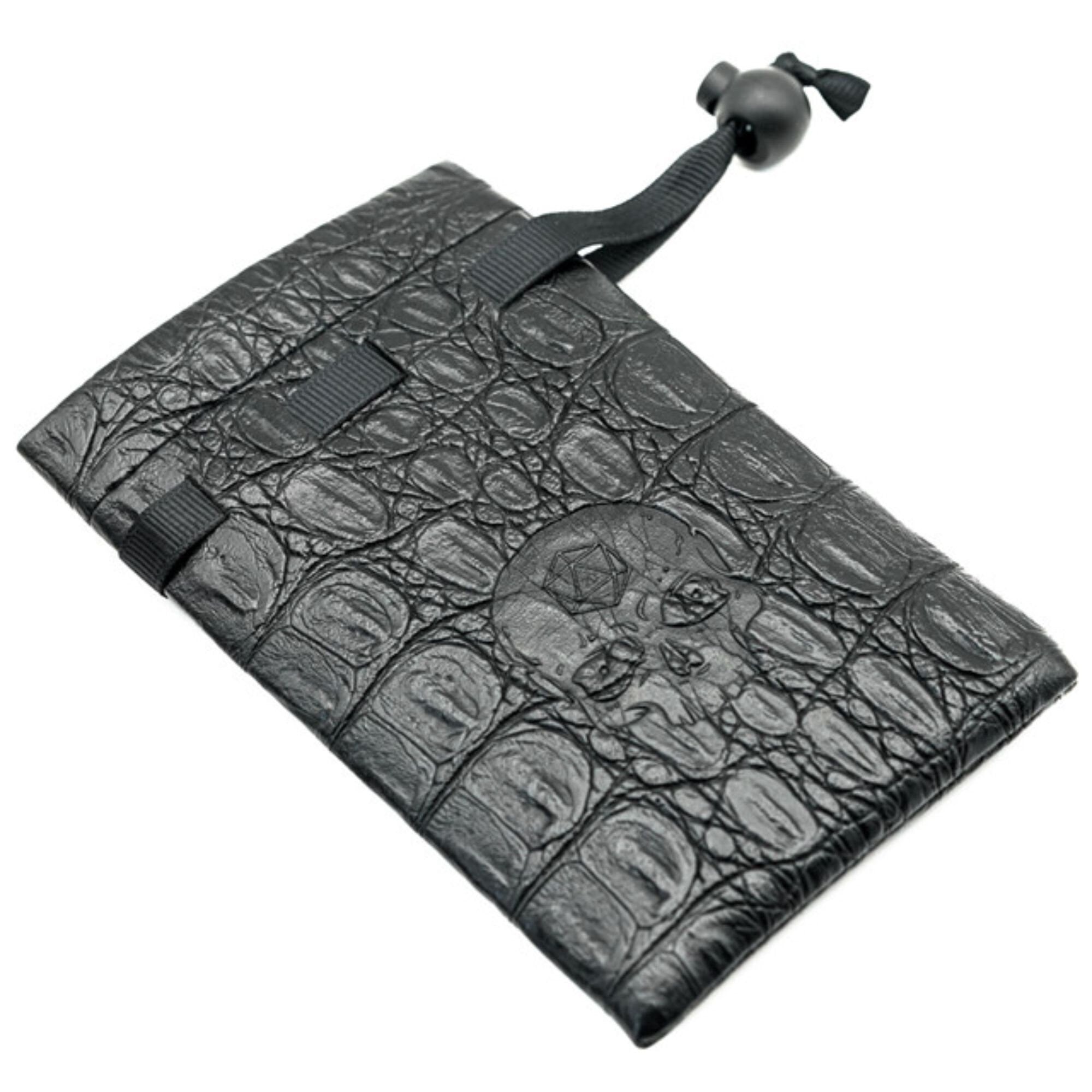 Skullduggery Leather DND/TTRPG Dice storage bag - Dicemaniac