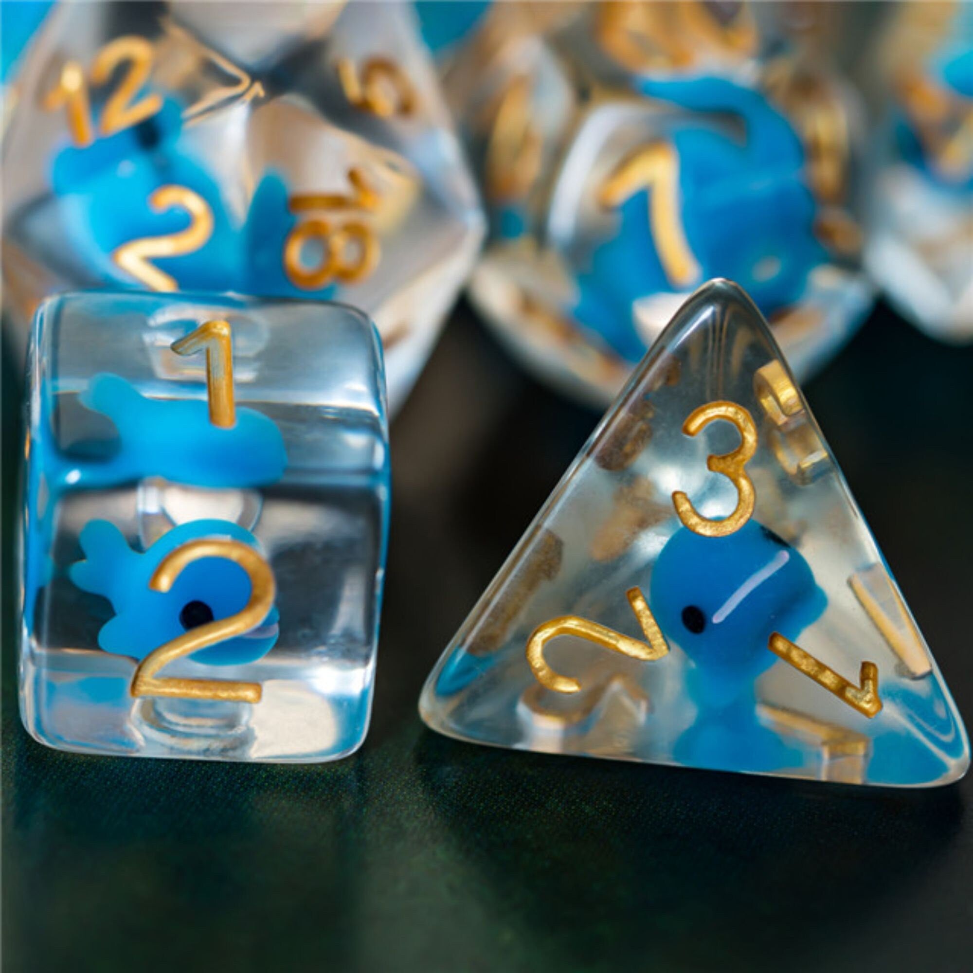 Blue Dolphin DND/TTRPG Dice set - Dicemaniac