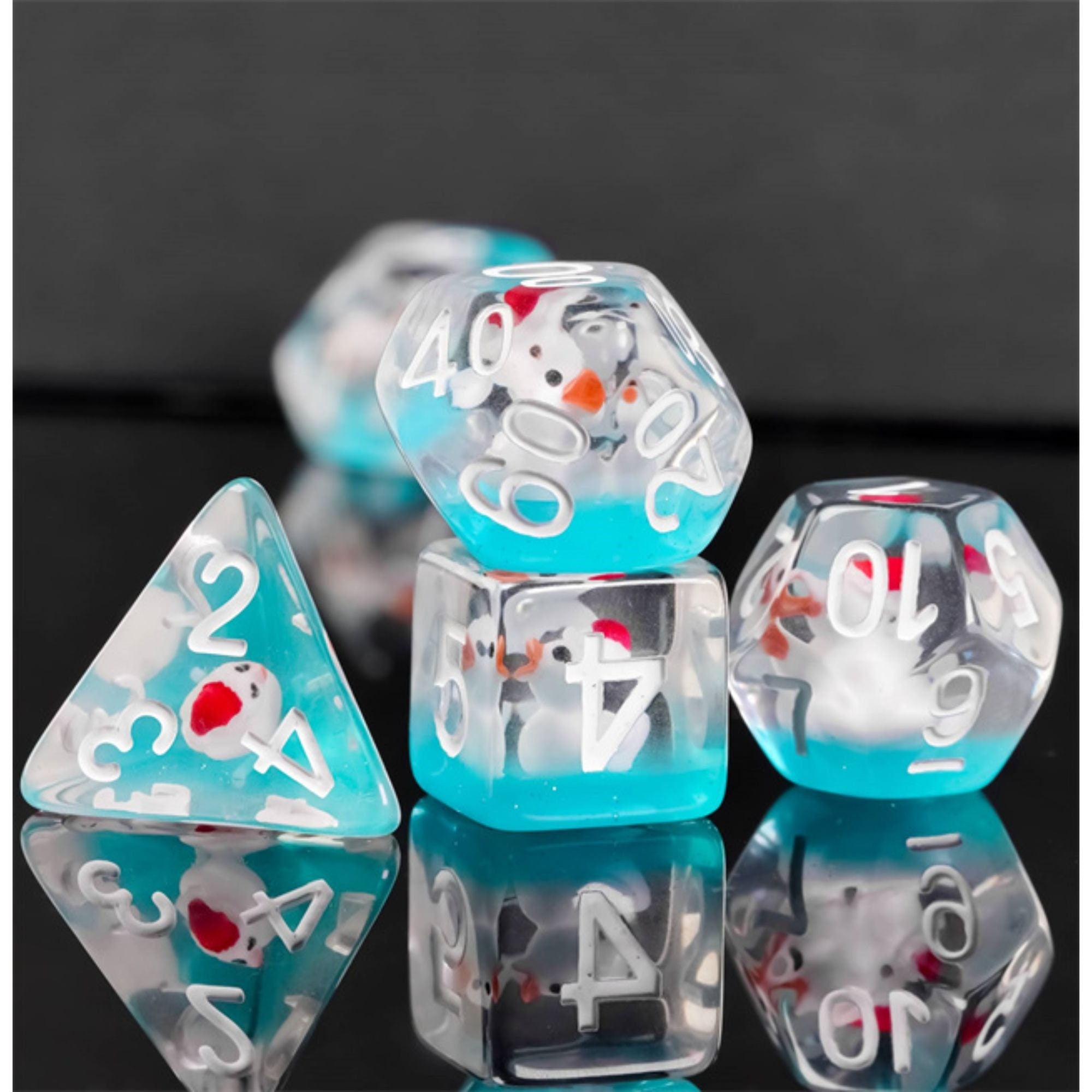 Christmas Water Quackers DND/TTRPG Dice set - Dicemaniac