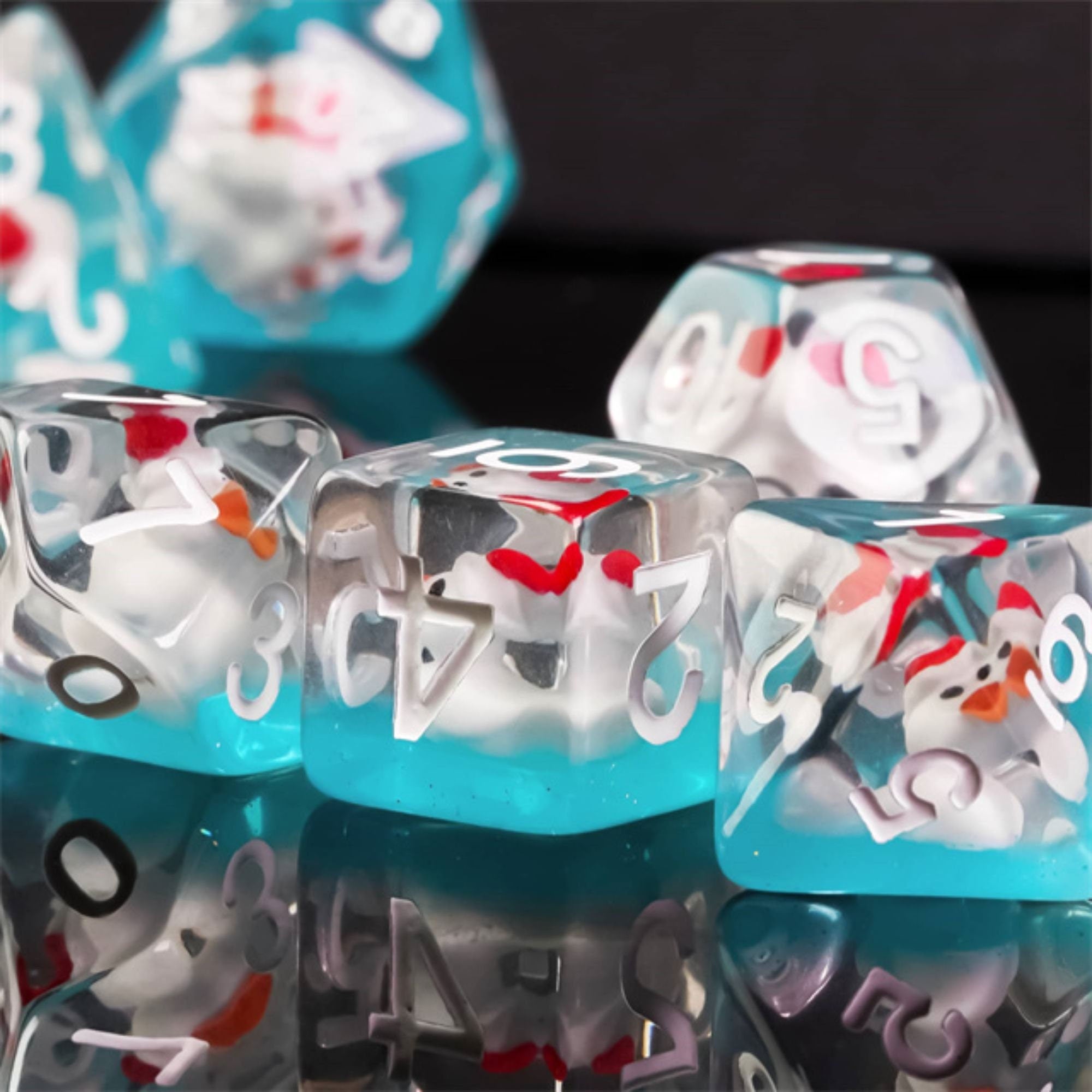 Christmas Water Quackers DND/TTRPG Dice set - Dicemaniac