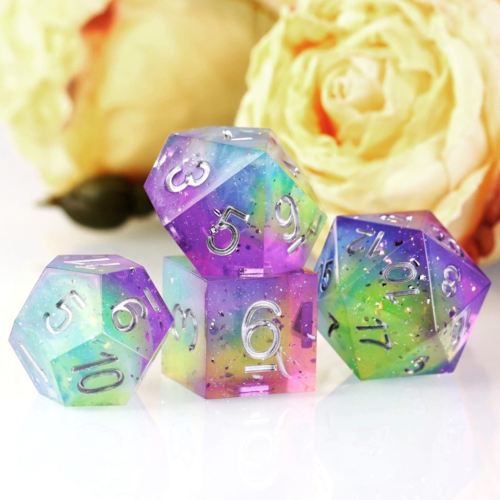 Mythical Chaos Sharp Edge DND/TTRPG Dice set - Dicemaniac