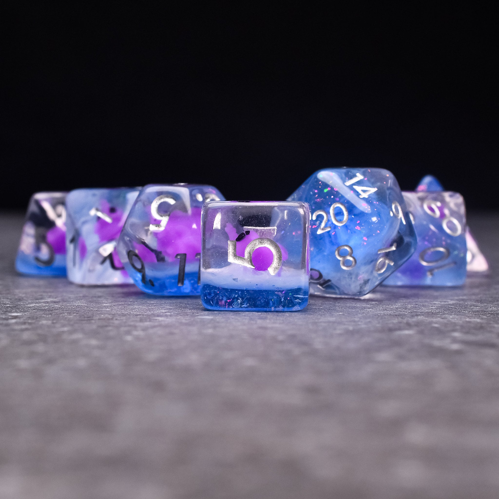 Purple Elephant DND/TTRPG Dice set - Dicemaniac