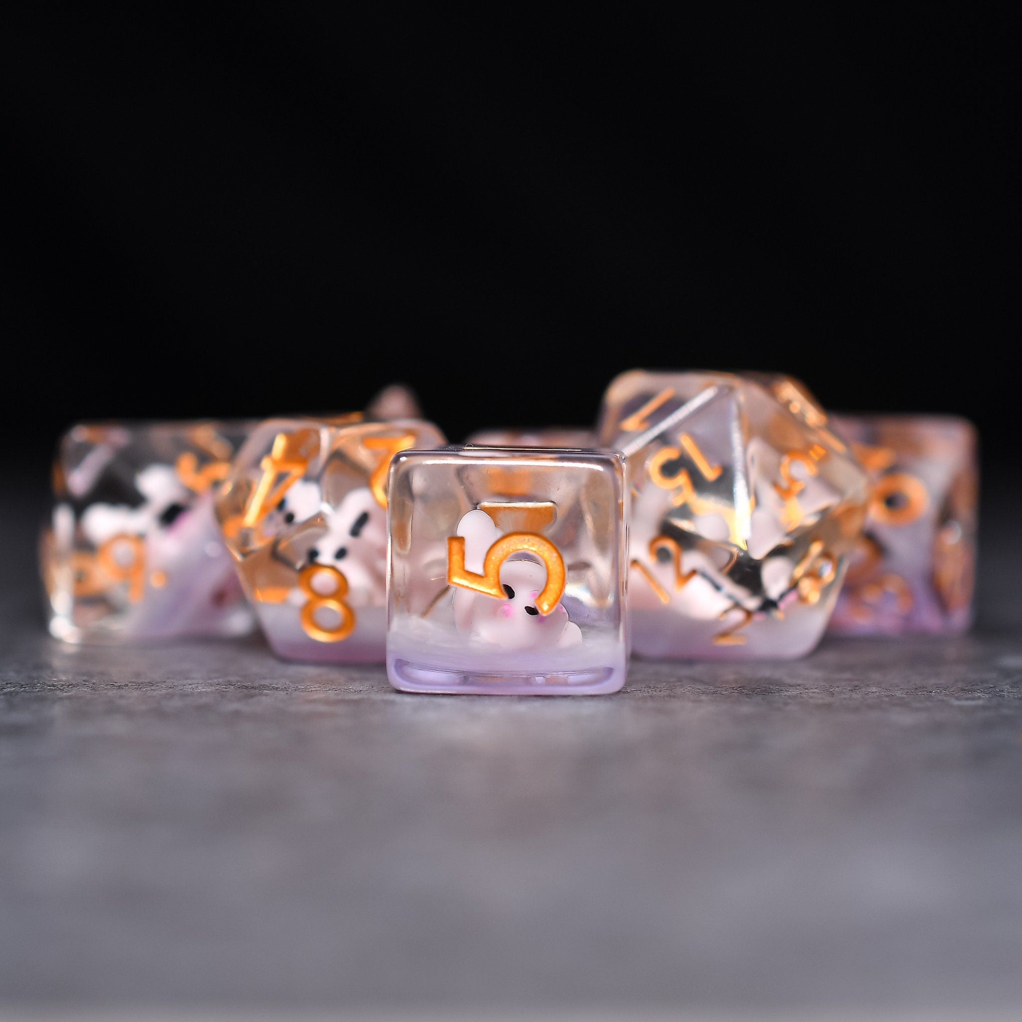 Pink Seal DND/TTRPG Dice set - Dicemaniac