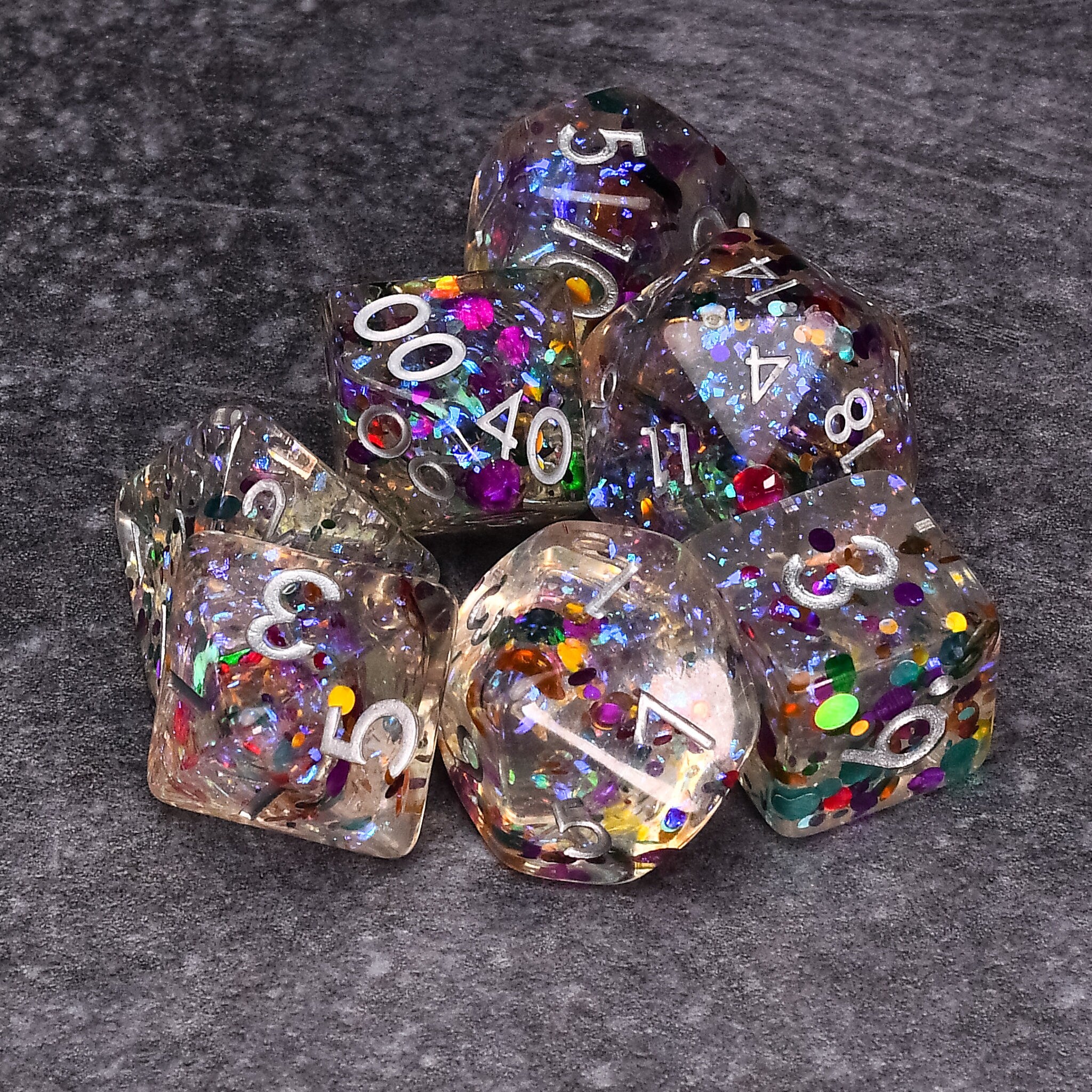 Confetti Burst DND/TTRPG Dice set - Dicemaniac