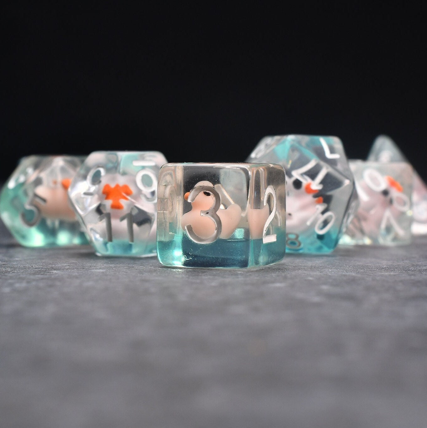 Blue Water Quackers DND/TTRPG Dice set - Dicemaniac