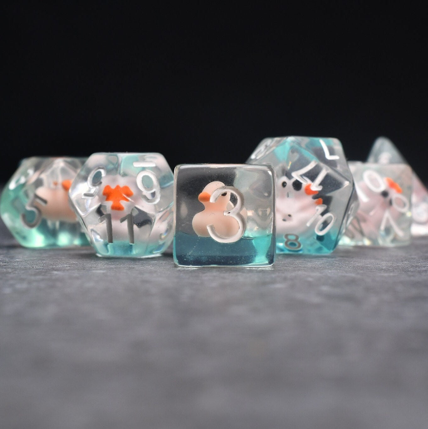 Blue Water Quackers DND/TTRPG Dice set - Dicemaniac