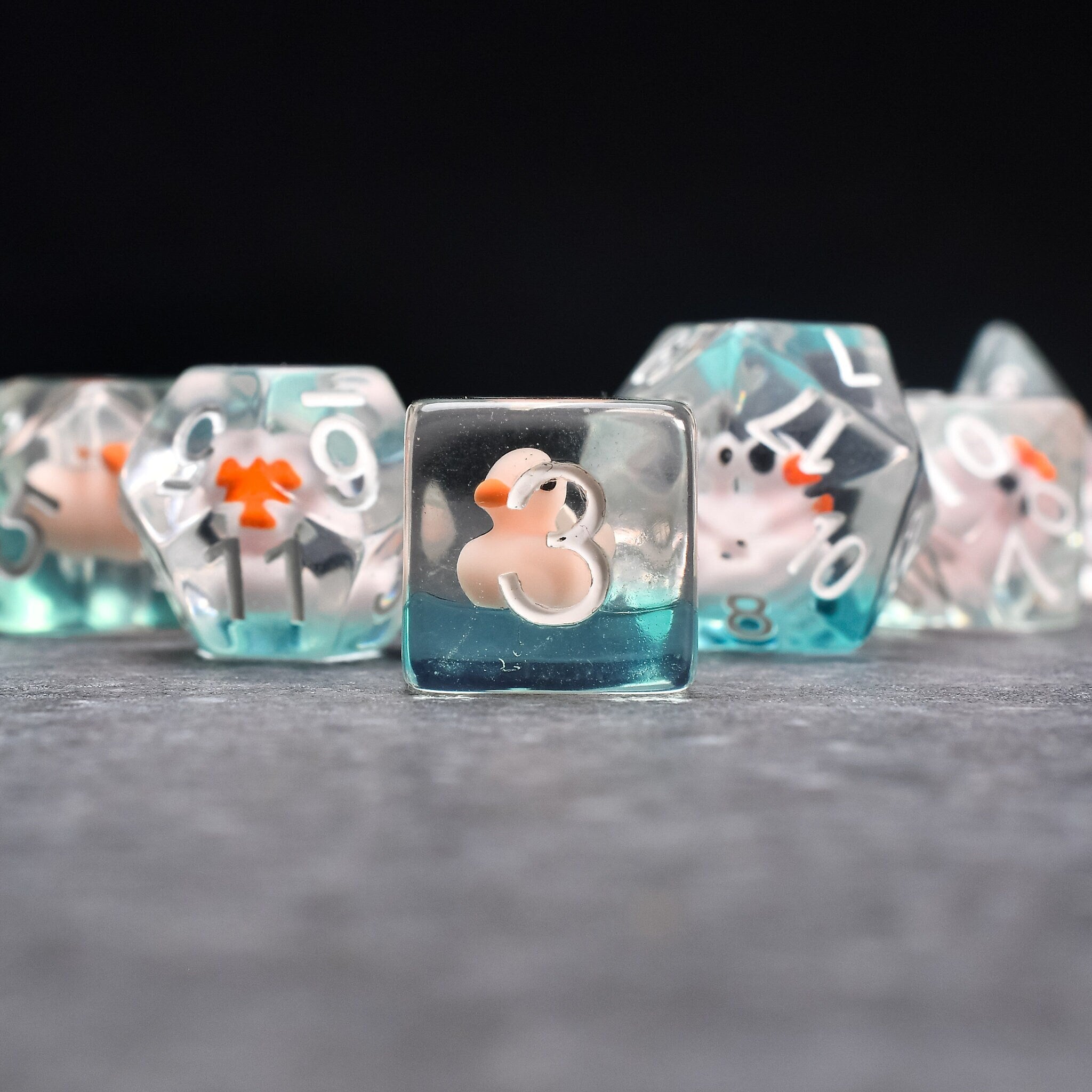 Blue Water Quackers DND/TTRPG Dice set - Dicemaniac