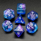 Sea Glass Purple and Blue DND/TTRPG Dice set - Dicemaniac