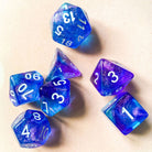 Sea Glass Purple and Blue DND/TTRPG Dice set - Dicemaniac