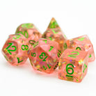 Amber Dragon Scales DND/TTRPG Dice set - Dicemaniac