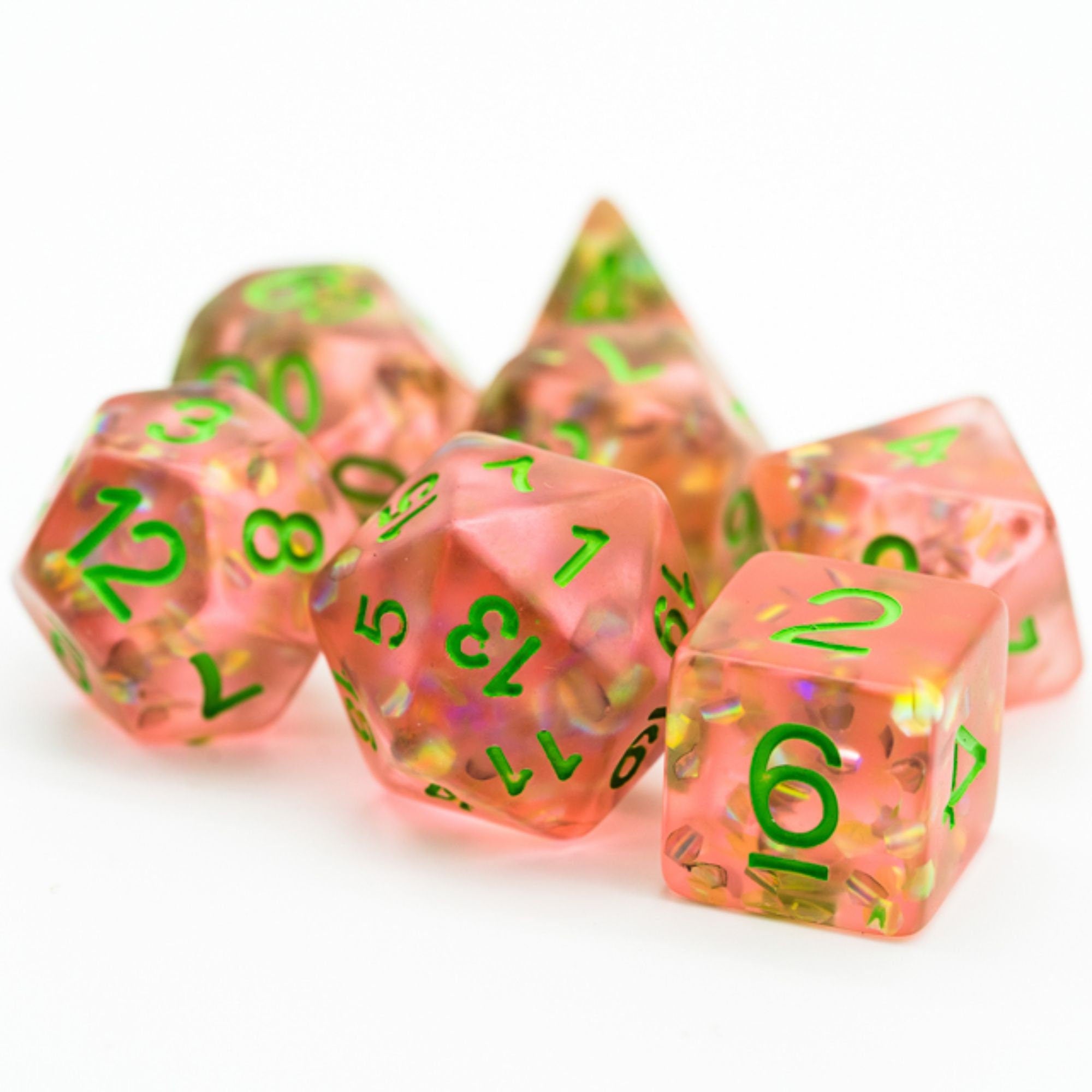 Amber Dragon Scales DND/TTRPG Dice set - Dicemaniac
