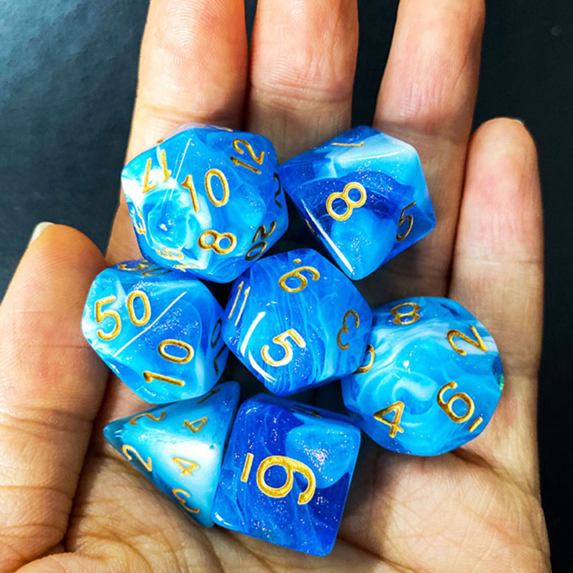 Cloudy Sky TTRPG/DND DICE SET - Dicemaniac