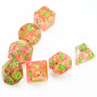 Amber Dragon Scales DND/TTRPG Dice set - Dicemaniac