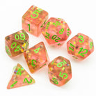 Amber Dragon Scales DND/TTRPG Dice set - Dicemaniac