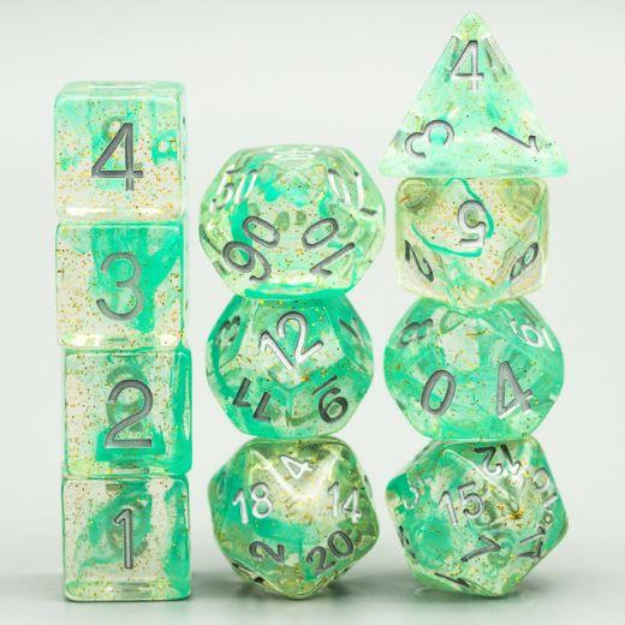 Evil Spirits (Silver) DND/TTRPG Dice set - Dicemaniac