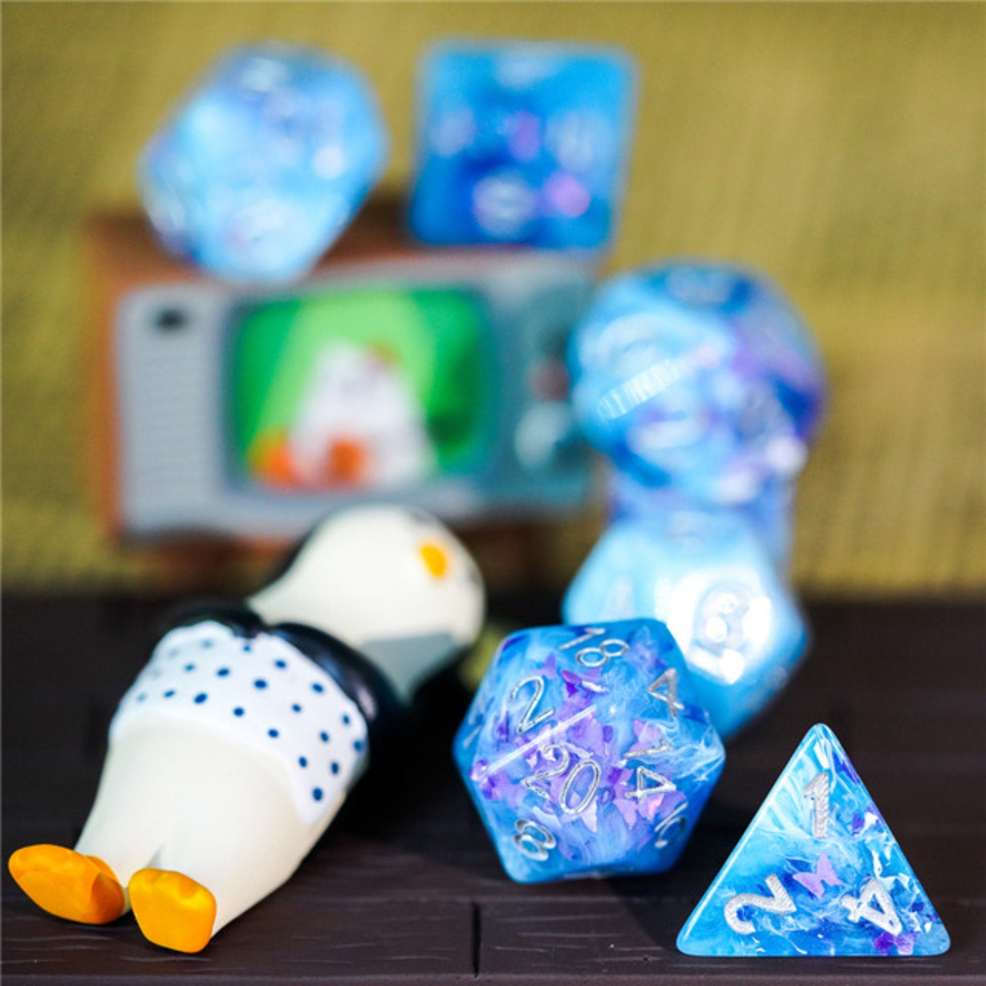 Azure Mariposa DND/TTRPG Dice set - Dicemaniac