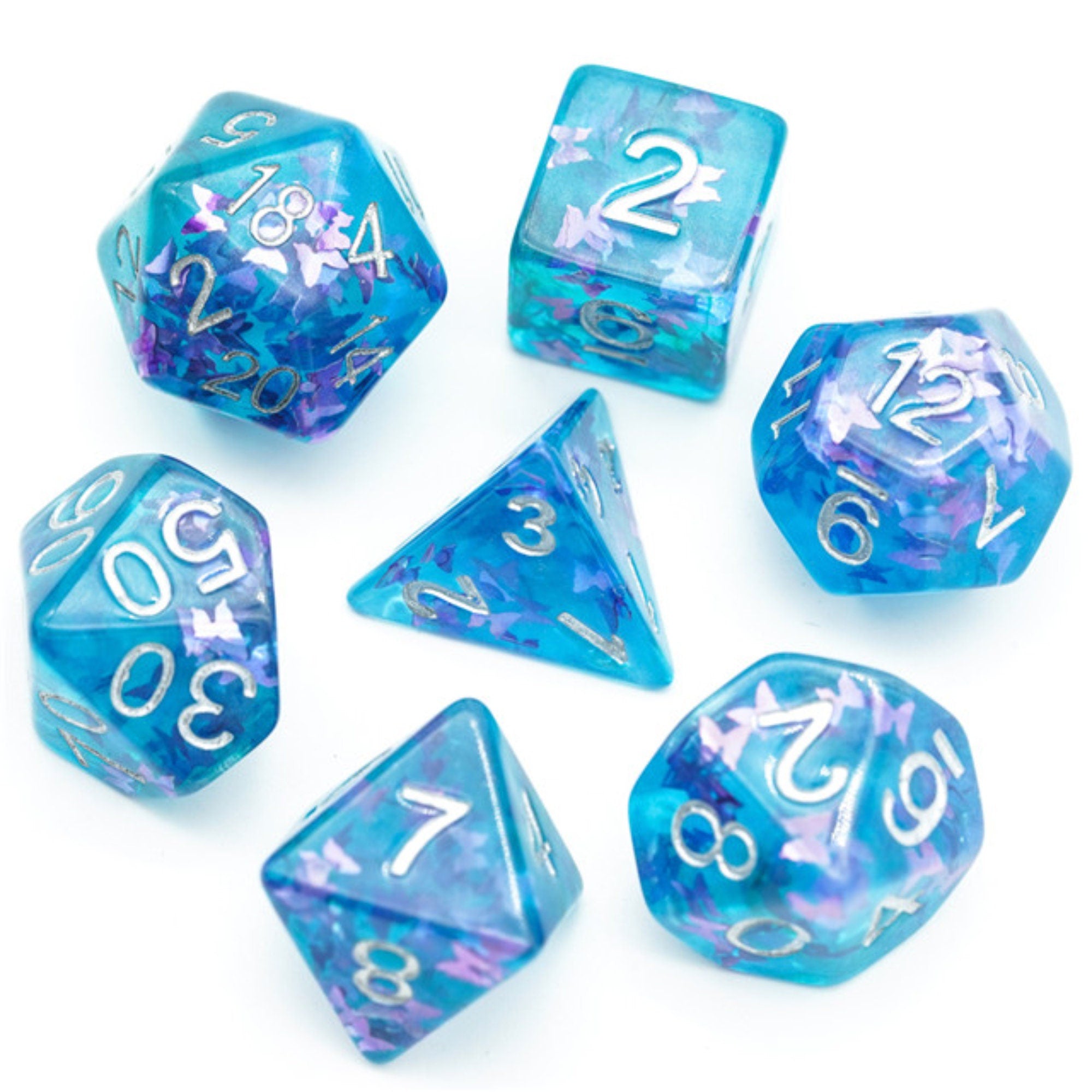 Blue Mariposa DND/TTRPG Dice set - Dicemaniac