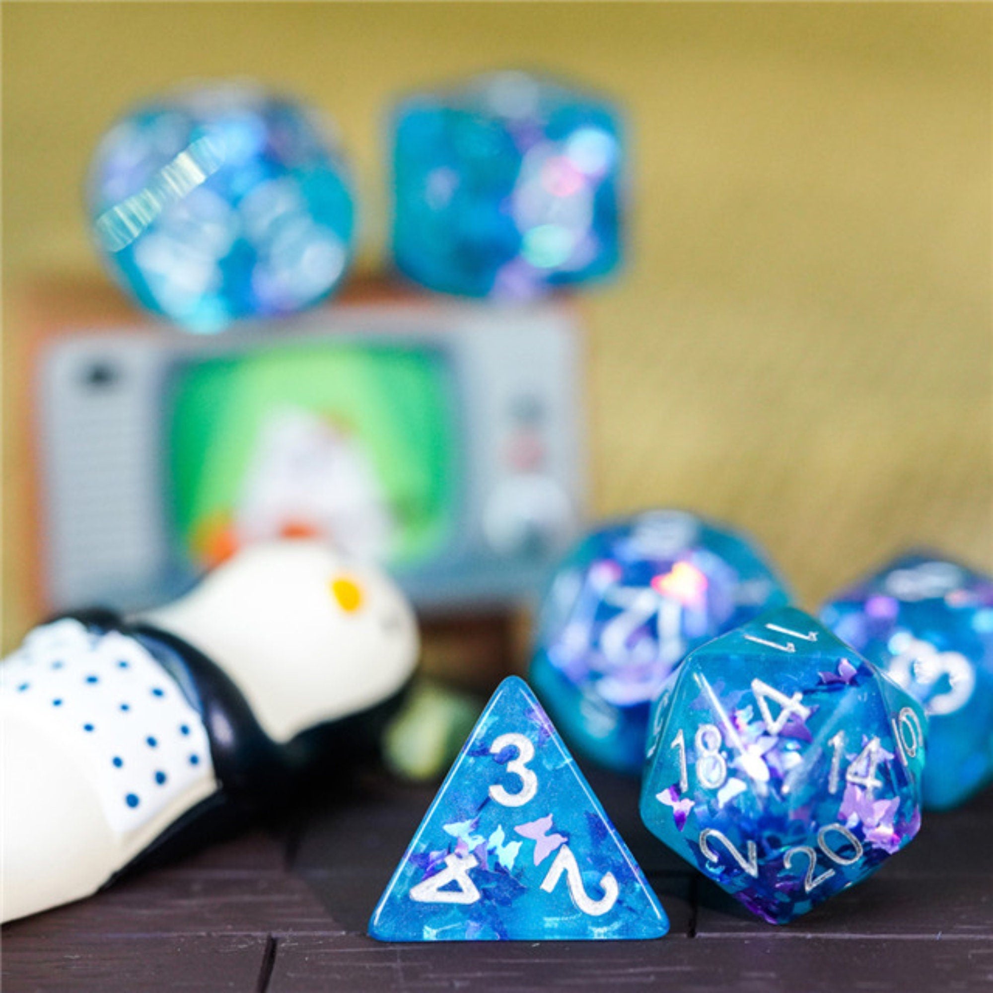 Blue Mariposa DND/TTRPG Dice set - Dicemaniac