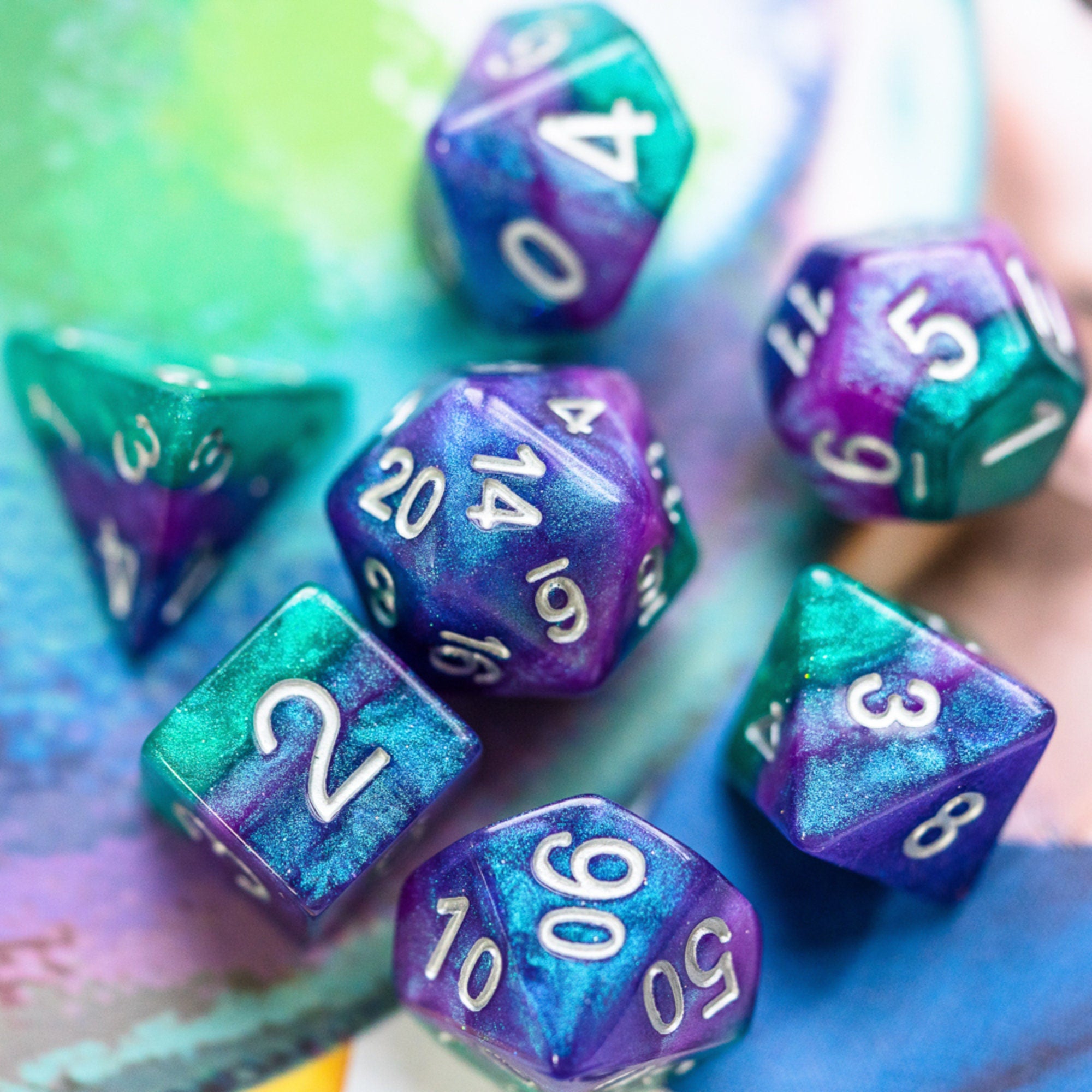 Mystic Seabed DND/TTRPG Dice set - Dicemaniac