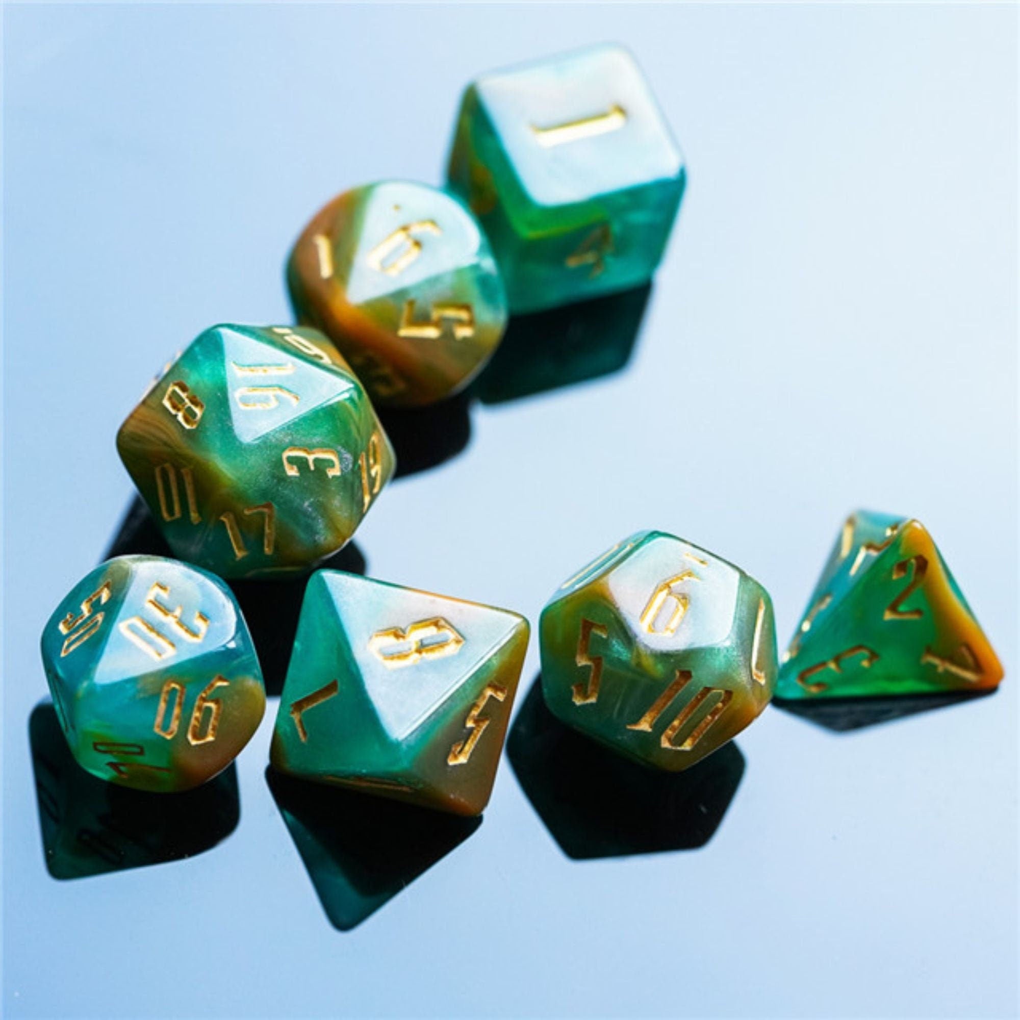 Aquaman Splash DND/TTRPG Dice set - Dicemaniac