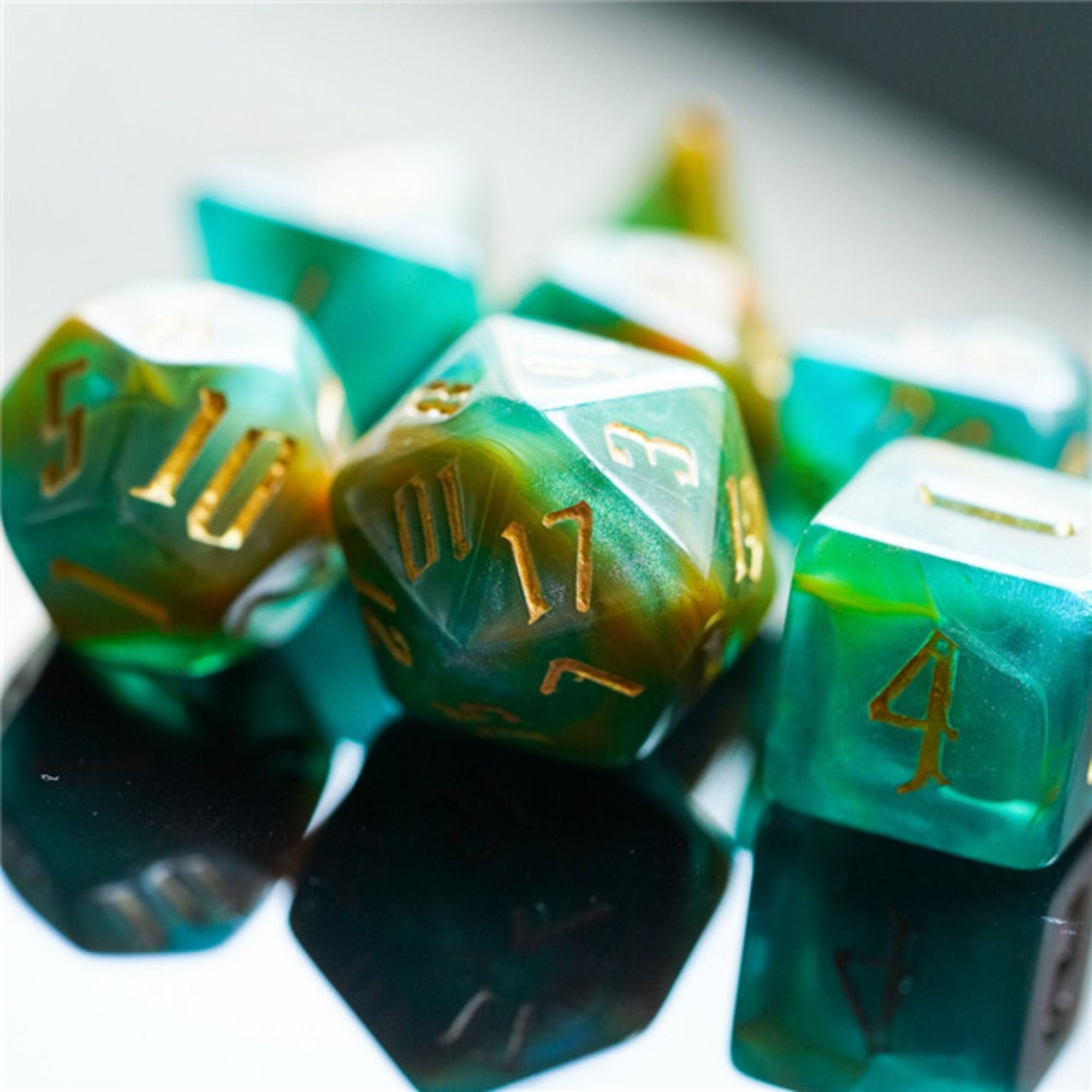 Aquaman Splash DND/TTRPG Dice set - Dicemaniac