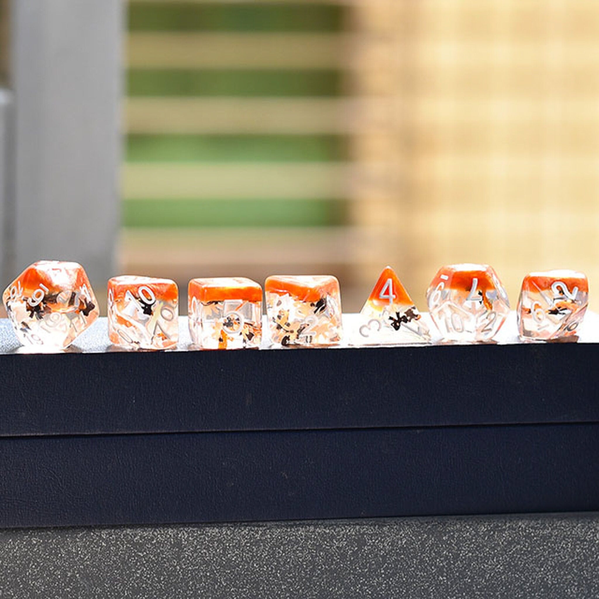 Brown Ribbons DND/TTRPG Dice set - Dicemaniac
