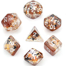 Brown Ribbons DND/TTRPG Dice set - Dicemaniac