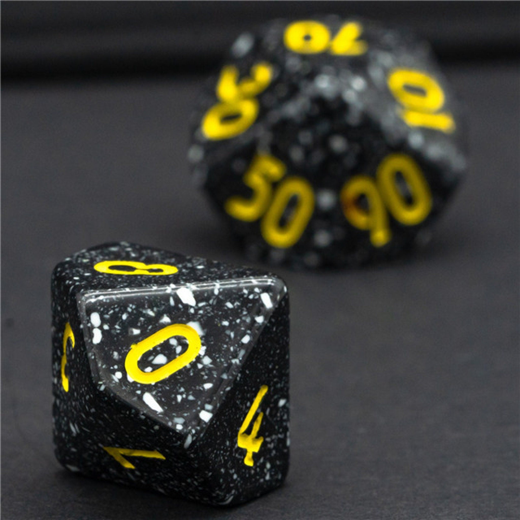 Black Stone DND/ TTRPG Dice Set - Dicemaniac