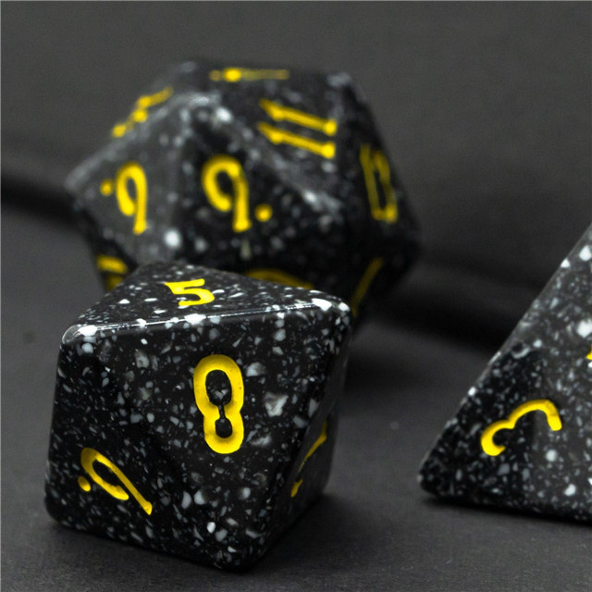 Black Stone DND/ TTRPG Dice Set - Dicemaniac