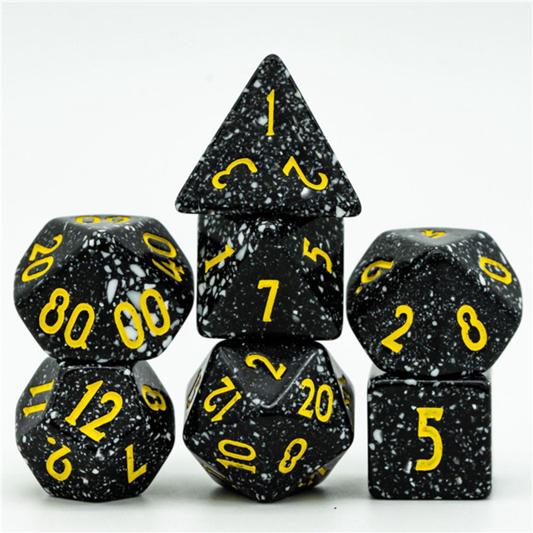 Black Stone DND/ TTRPG Dice Set - Dicemaniac
