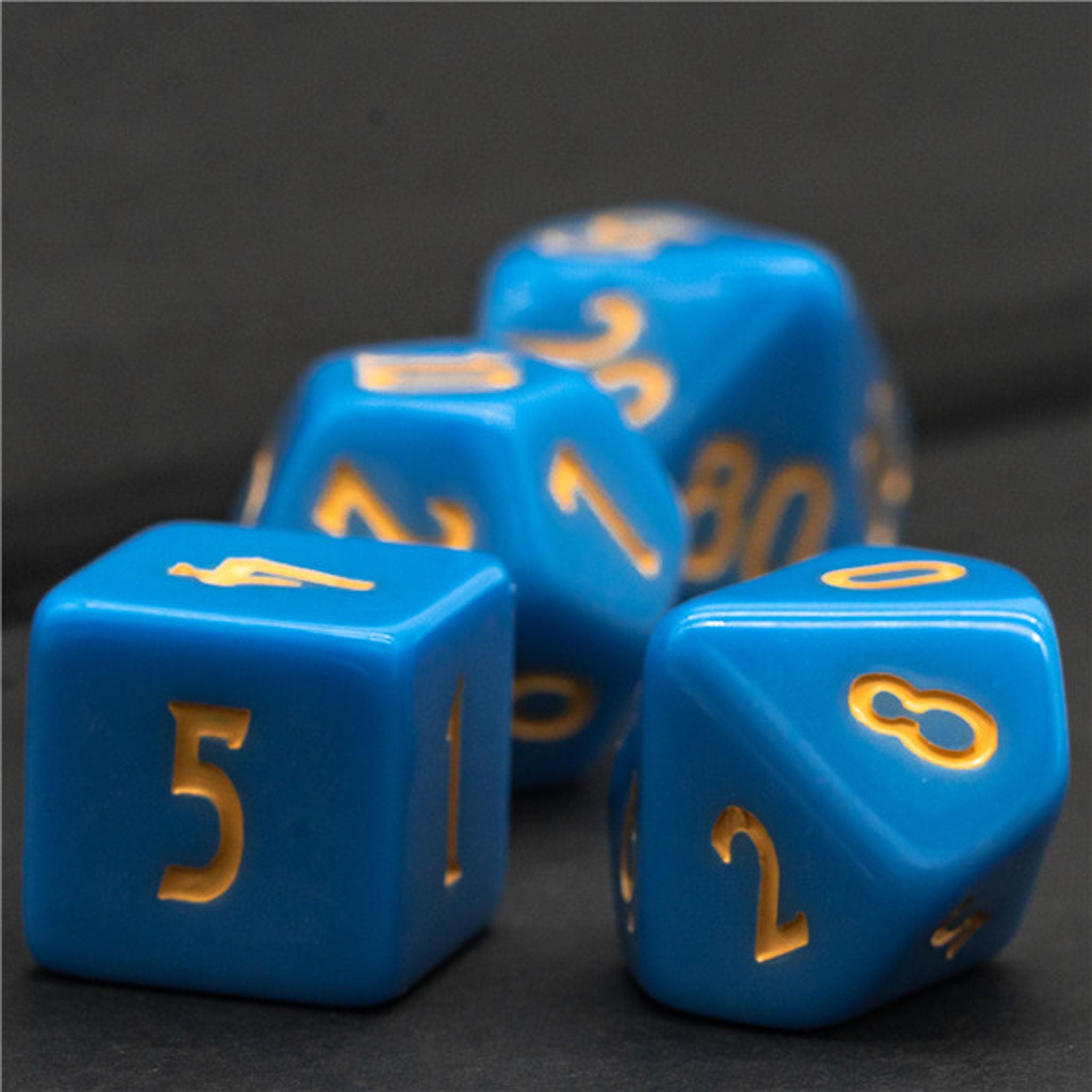 Blue and Gold DND/TTRPG Dice set - Dicemaniac