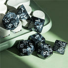 Black stone DND/TTRPG Dice set - Dicemaniac