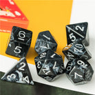 Black stone DND/TTRPG Dice set - Dicemaniac