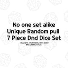 Random Mixed DND/TTRPG Dice set - Dicemaniac