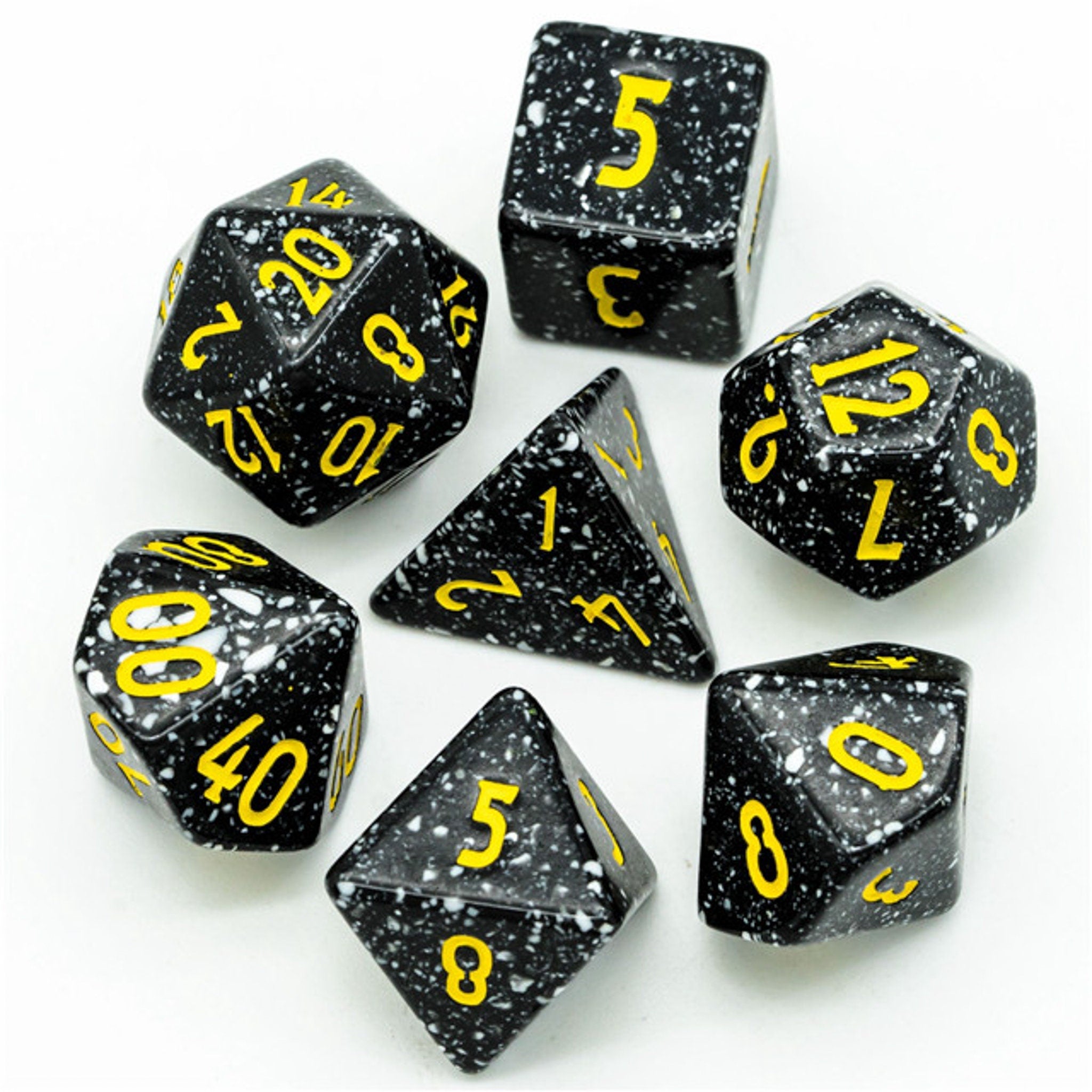 Black Stone DND/ TTRPG Dice Set - Dicemaniac