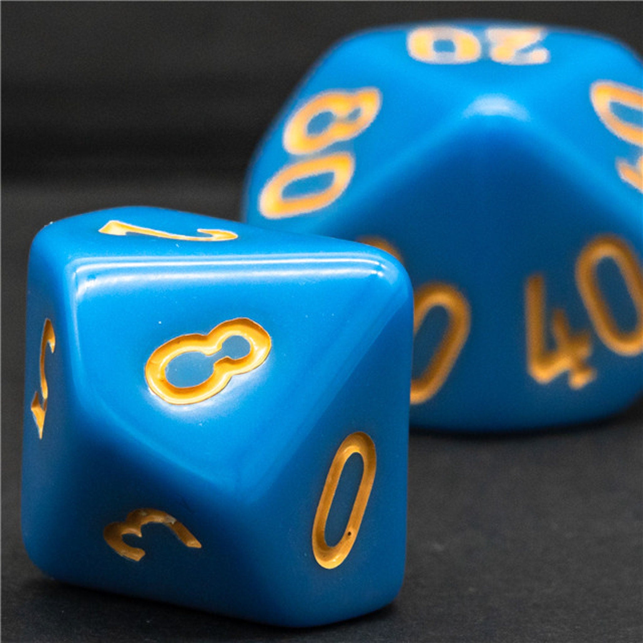 Blue and Gold DND/TTRPG Dice set - Dicemaniac