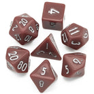 Brown & Silver DND/TTRPG Dice set - Dicemaniac