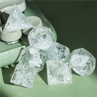 Clear Resin DND/TTRPG Dice set - Dicemaniac